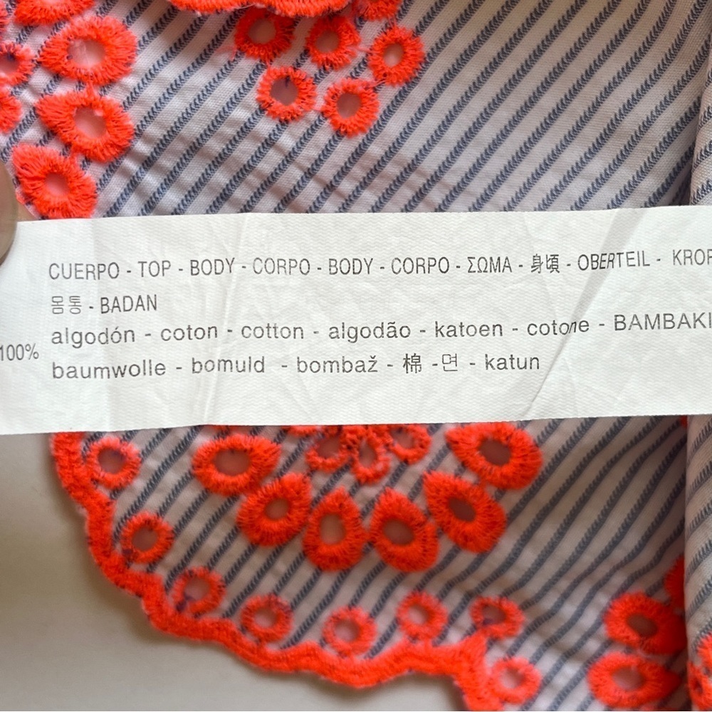 Zara Girls Collection Off Shoulder Strap Ruffle Blouse Top Shirt Embroidered 5 - Picture 8 of 12